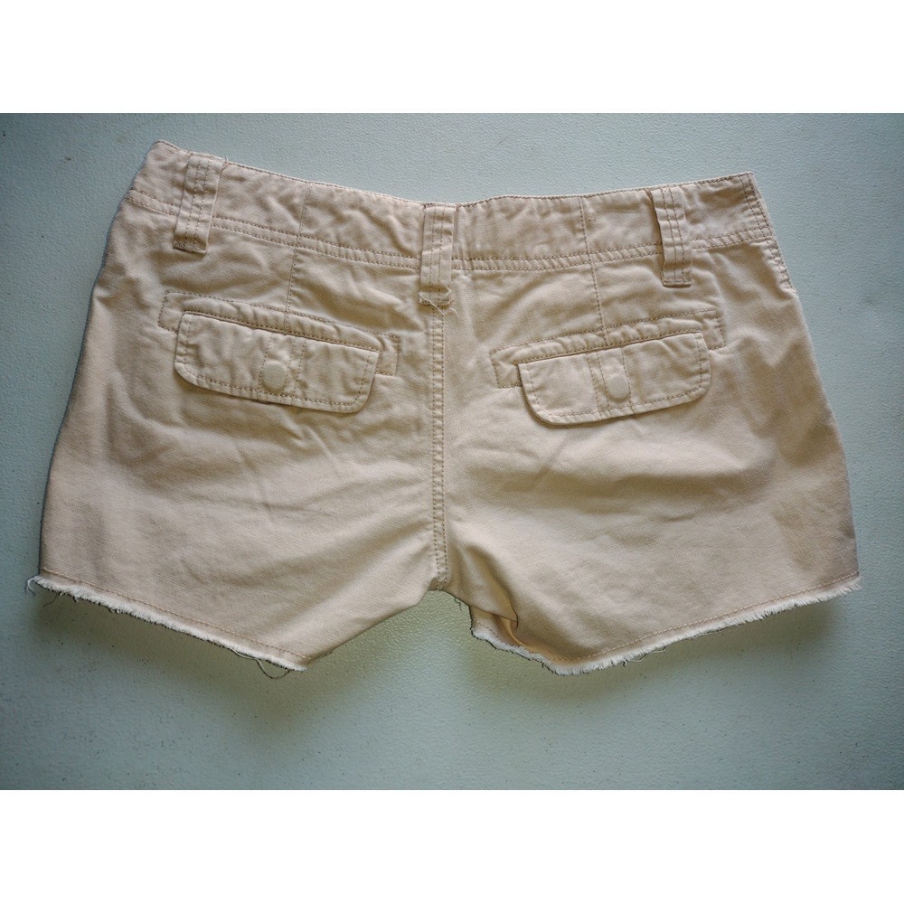 BKE Casuals Paygre‎ Womens Tan Cargo Cutoff Shorts Size 26 Distressed - Picture 2 of 6